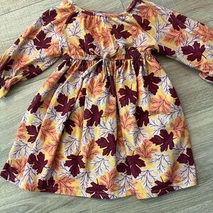 Fall leaves dress 2t